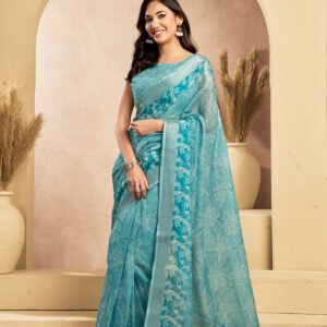 RTW Sky Blue Fresh Saree