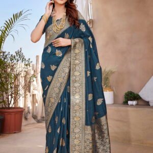 Suvarna Jari Saree- Blue