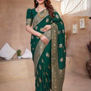 Suvarna Jari Saree- Green