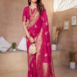Suvarna Jari Saree- Pink